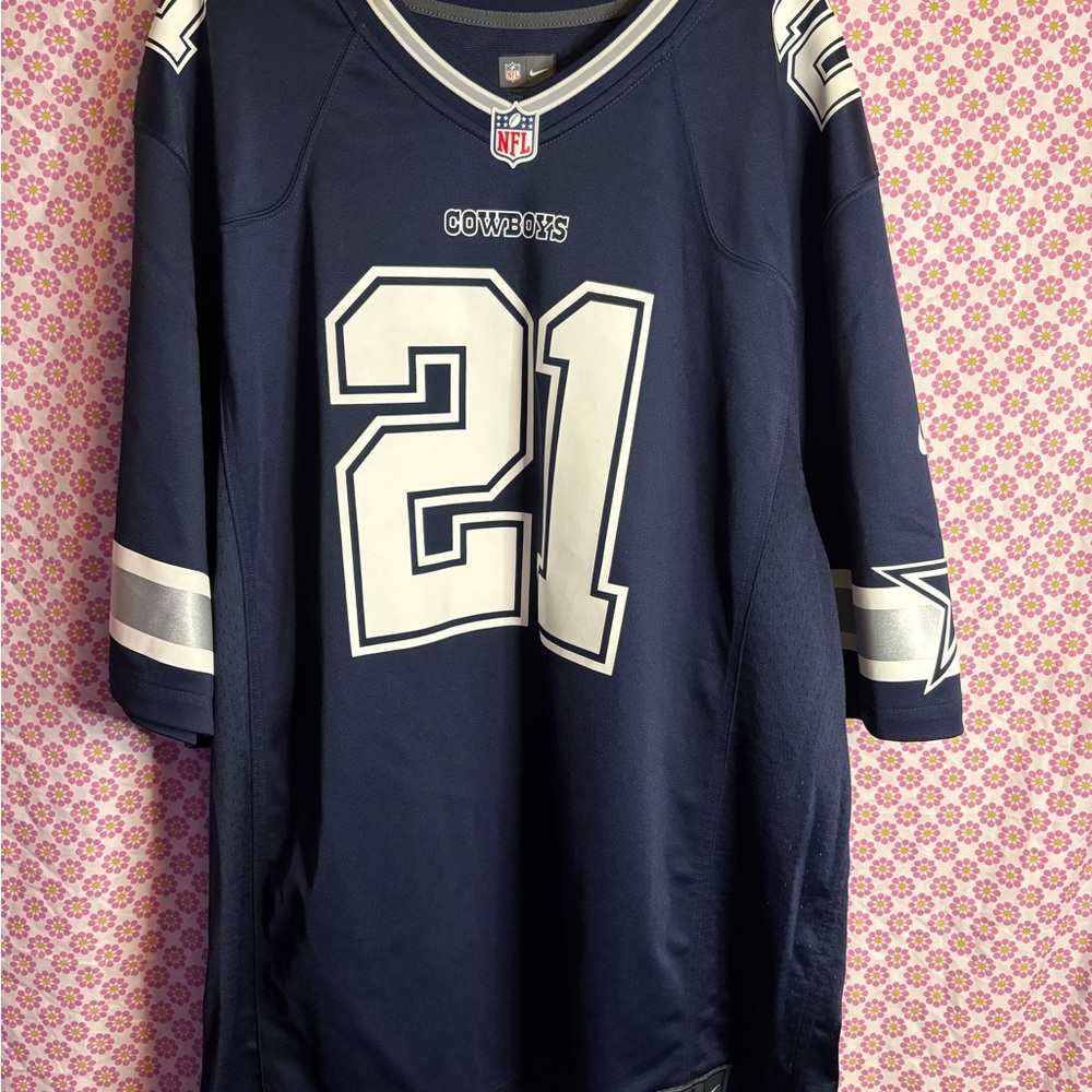 NFL Ezekiel Elliott Nike Dallas Cowboys Navy Jersey‎